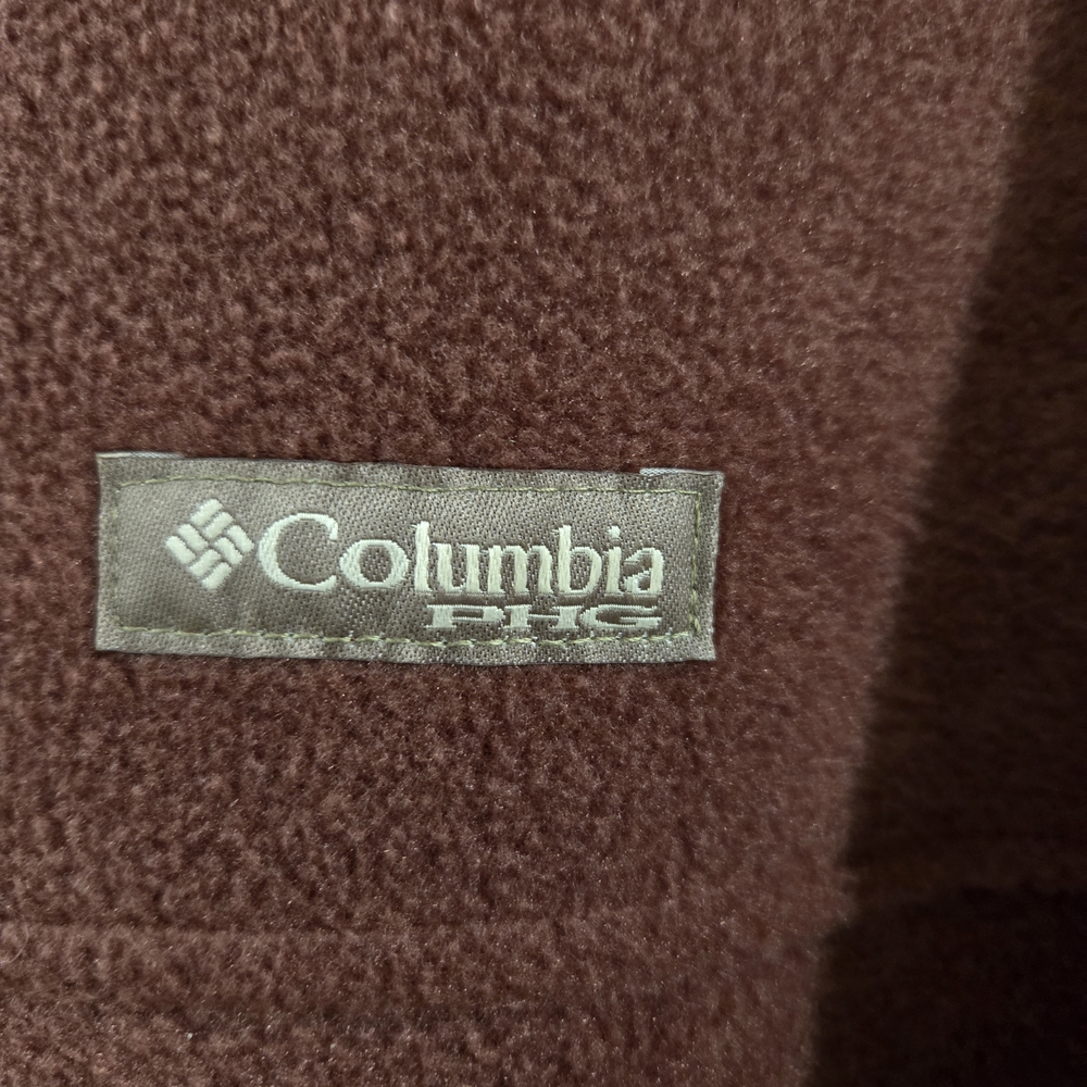 Columbia Jacket Fleece Like Shell Performance Hunting Wine Men Size M Full Zip - Picture 4 of 16
